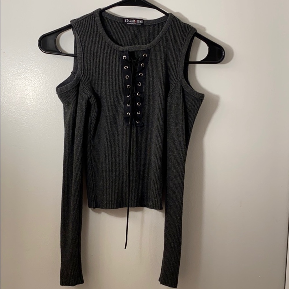 Life Is A Party Top - Smoke from fashion nova